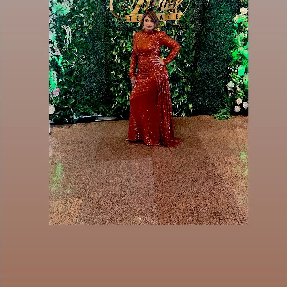 Sequin long elegant dress